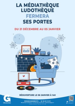 Fermeture médiathèque-ludothèque