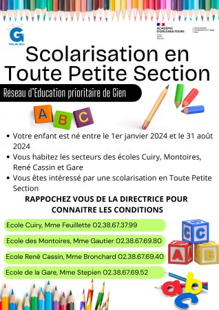Scolarisation en toute petite section