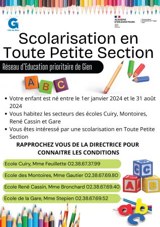 Scolarisation en toute petite section