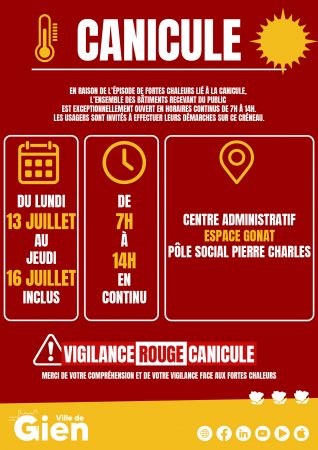 Canicule : adaptation horaires