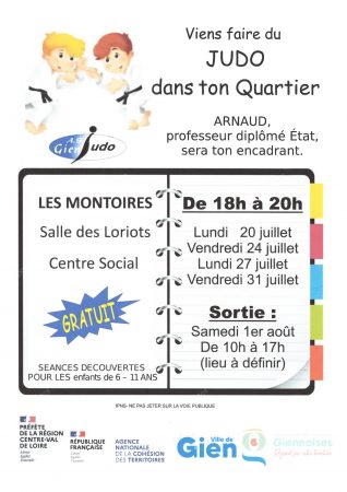Judo au quartier des Montoires