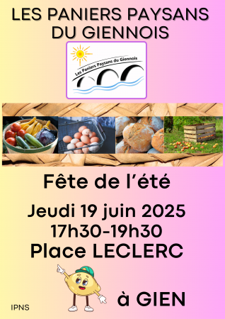Fête de l’été – Les Paniers Paysans du Giennois
