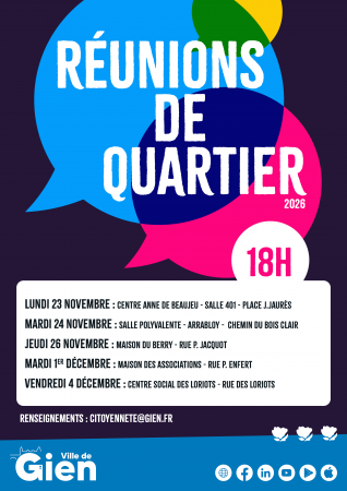 Réunions de quartier