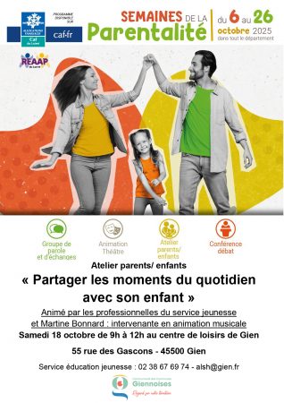 Atelier : partager les moments du quotidien avec son enfant